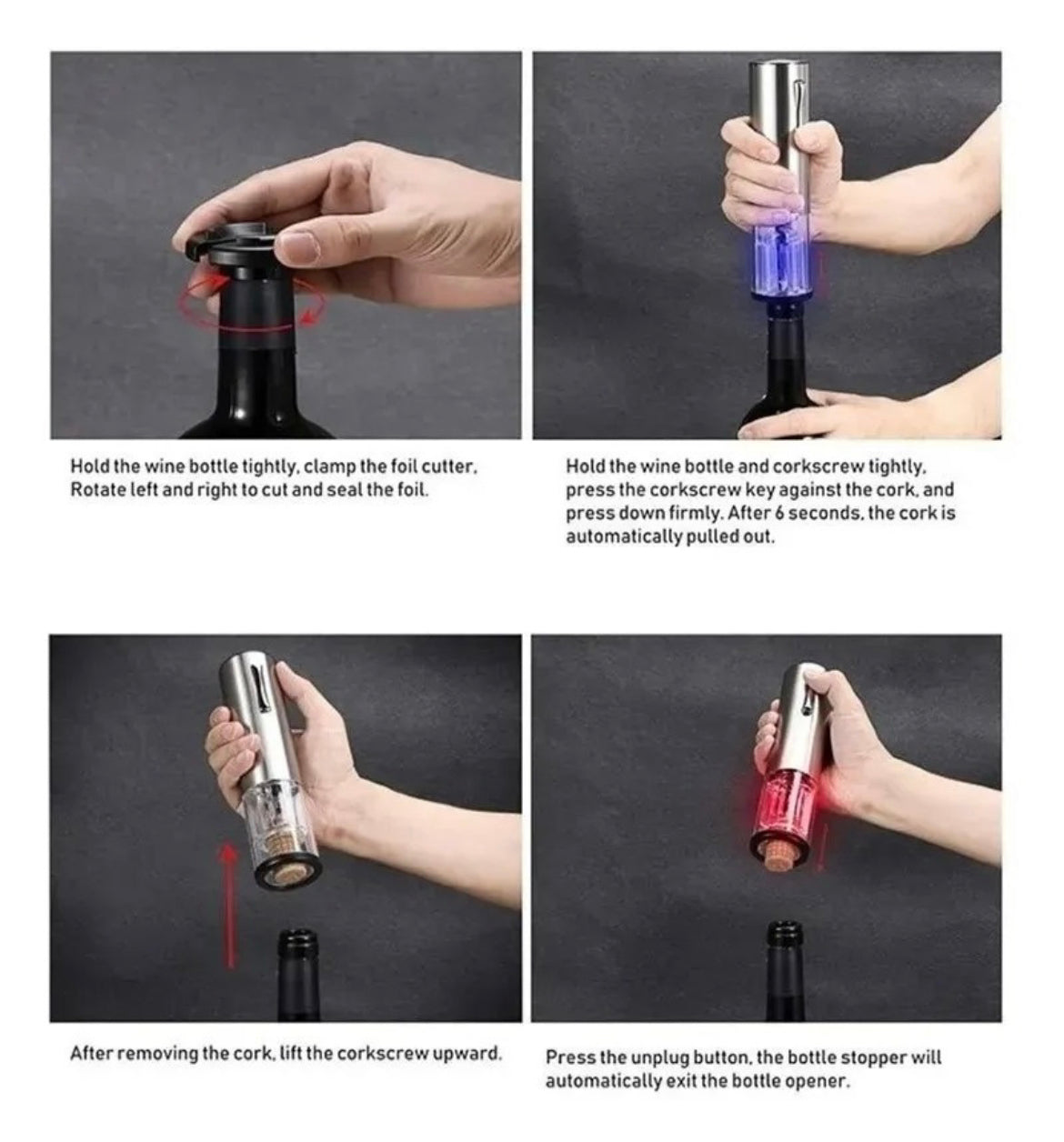 Abridor De Vino Eléctrico