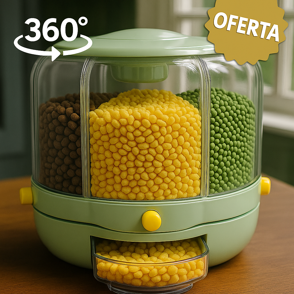 Dispensador De Granos Giratorio